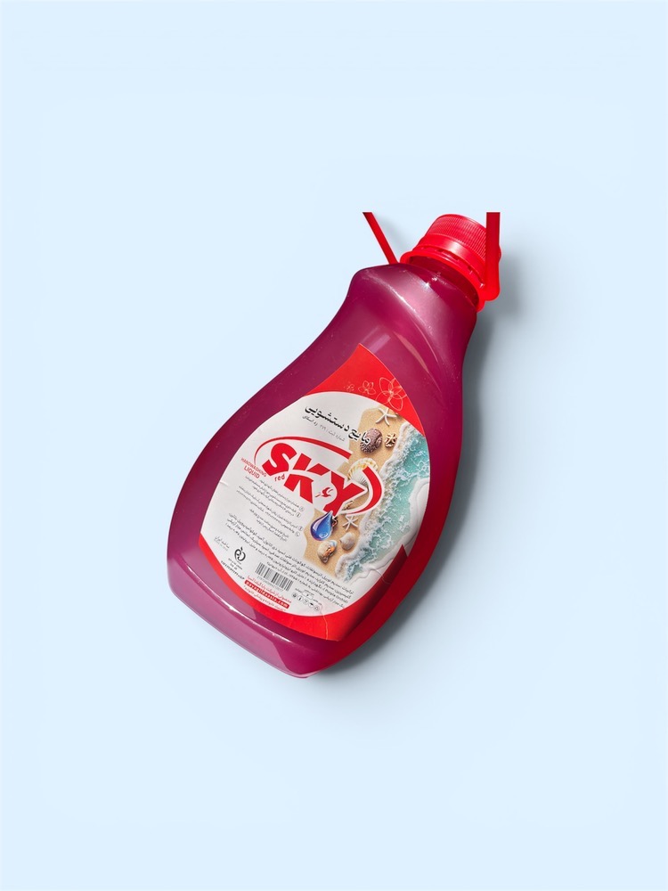فروش عمده مایع دستشویی 4 لیتری رد اسکای (Redsky) 2 مایع دستشویی گالنی رد اسکای Redsky با رایحه خوشبو بسته بندی کارتن مایع دستشویی ۴ لیتری در انبار لادومیرا